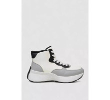 Кросівки жіночі зимові на хутрі, колір біло-сірий, 248RXM19-86