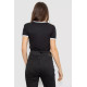 Футболка-топ жіноча з принтом, колір чорний, 244R614