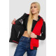 Жилет женский двусторонний, цвет черно-красный, 244R20166.