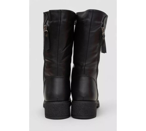 Сапоги женские зимние на меху, черный, 243RY208