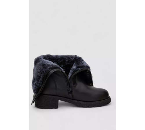 Сапоги женские зимние на меху, черный, 243RY208