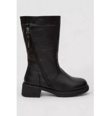 Сапоги женские зимние на меху, черный, 243RY208