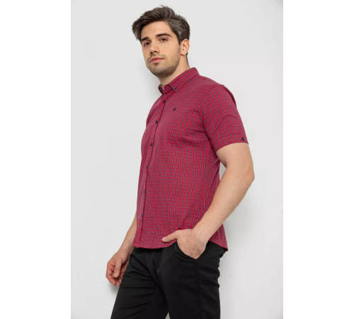 Сорочка чоловіча стрейчева, колір червоний, 214R2445-5