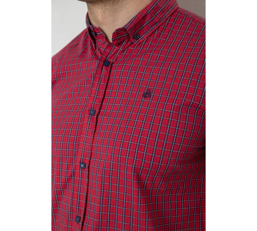Сорочка чоловіча стрейчева, колір червоний, 214R2445-5