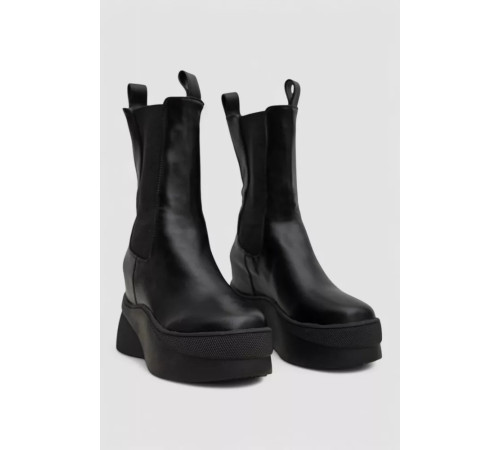 Черевики жіночі демісезонні на платформі, колір чорний, 243R2021-A-20