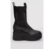 Черевики жіночі демісезонні на платформі, колір чорний, 243R2021-A-20