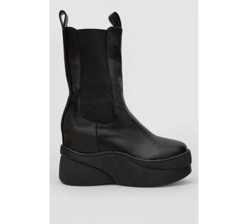 Черевики жіночі демісезонні на платформі, колір чорний, 243R2021-A-20
