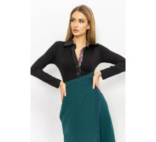 Рубашка женская нарядная, цвет черный, 167R744