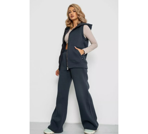 Костюм женский на флисе тринитка, цвет серый, 102R7725.