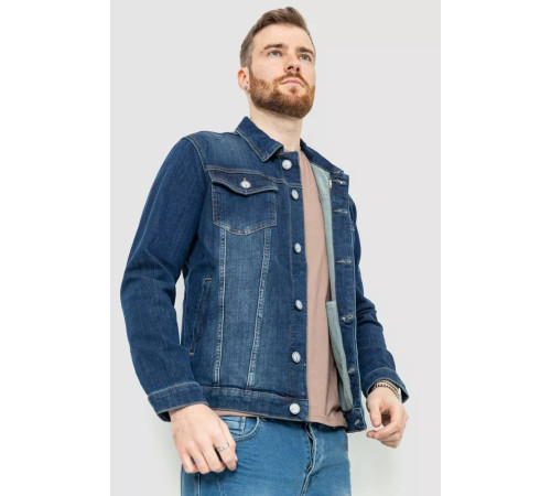 Джинсова куртка чоловіча, колір синій, 157R4607
