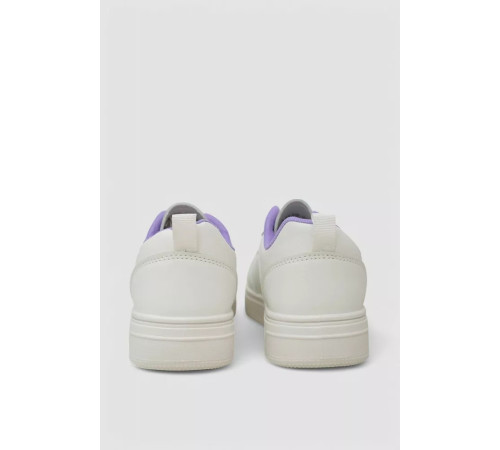 Кеди жіночі з перфорацією, колір біло-бузковий, 248RAJ120