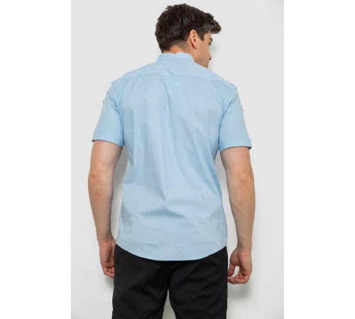 Сорочка чоловіча однотонна, колір блакитний, 214R7346