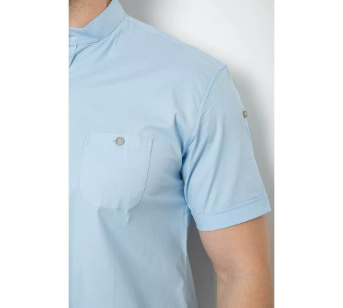 Сорочка чоловіча однотонна, колір блакитний, 214R7346