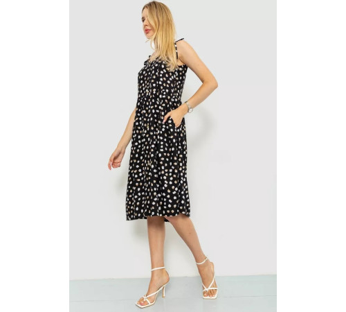 Сарафан с принтом, цвет черный, 102R333-1.