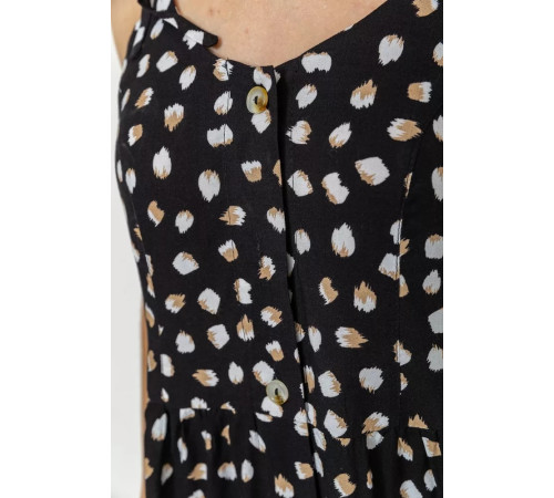 Сарафан с принтом, цвет черный, 102R333-1.