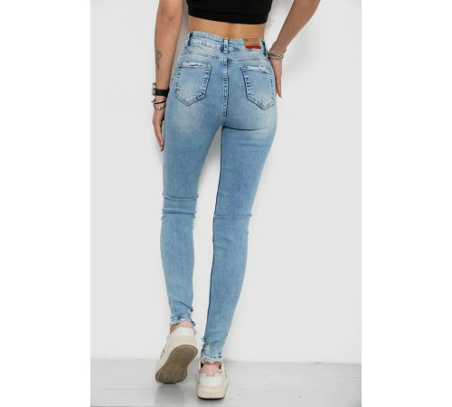Джинсы женские, цвет голубой, 182R10001.