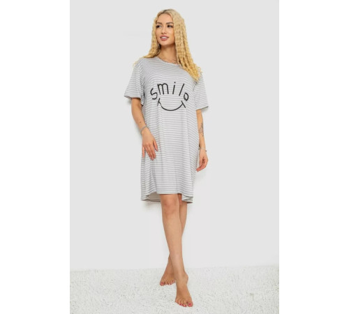 Ночная рубашка, цвет серо-белый, 238R335-3.
