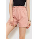 Шорты женские классические с манжетом, цвет пудровый, 214R833.
