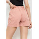 Шорты женские классические с манжетом, цвет пудровый, 214R833.