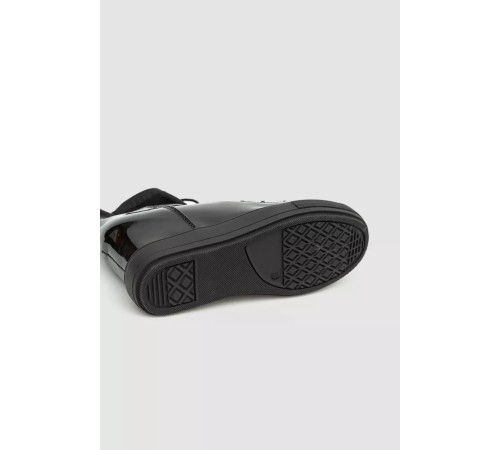 Туфлі-снікерси жіночі лакові, колір чорний, 131RA80-1