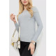 Кофта жіноча однотонна, колір сірий, 244R2033-1