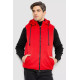 Жилетка чоловіча демісезонна двостороння, колір чорно-червоний, 244R99002
