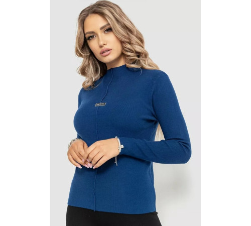 Гольф жіночий трикотажний, колір синій, 204R008