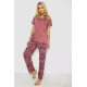Пижама женская с принтом, цвет сливовый, 243R10197.