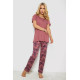 Пижама женская с принтом, цвет сливовый, 243R10197.