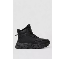 Кроссовки женские зимние на меху, цвет черный, 248RDM11