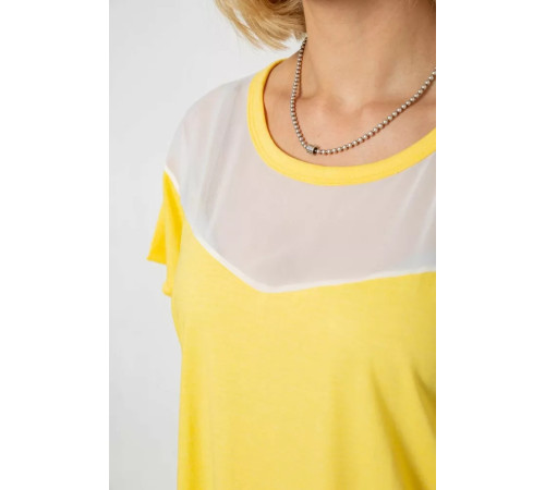 Піжама жіноча з принтом, колір жовтий, 243R1600-032-1