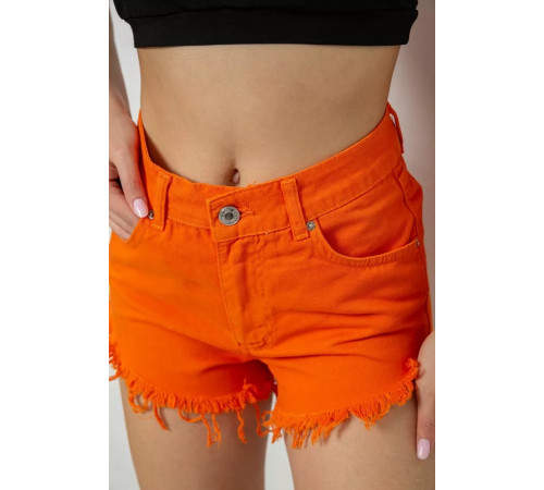 Шорти жіночі джинсові, колір помаранчевий, 182R1648S21