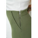Брюки женские однотонные, цвет темно-оливковый, 244R251.