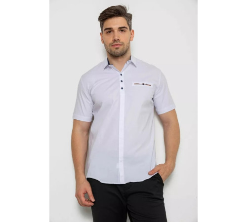 Рубашка мужская, цвет белый, 214R7114-2