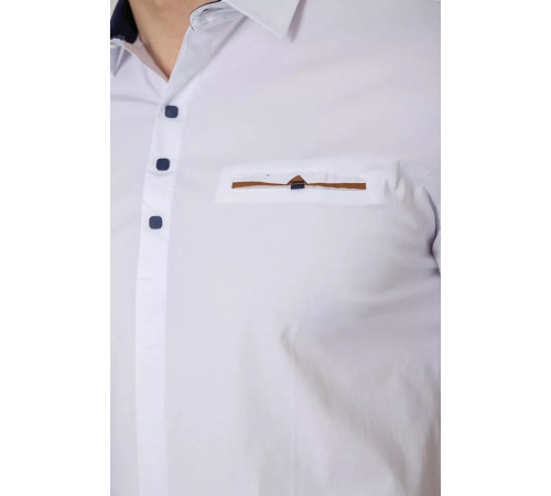 Рубашка мужская, цвет белый, 214R7114-2