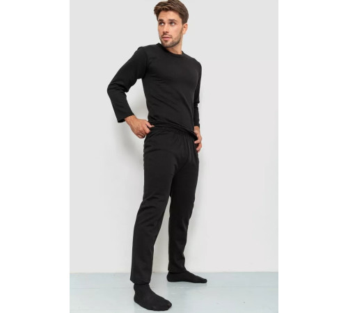 Термобілизна чоловіча на флісі 131R15397, колір чорний, 131R153797
