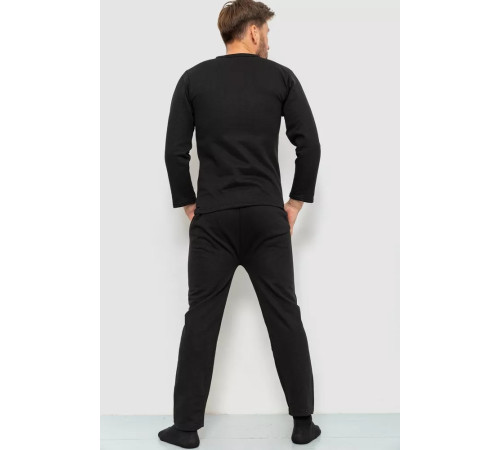 Термобілизна чоловіча на флісі 131R15397, колір чорний, 131R153797
