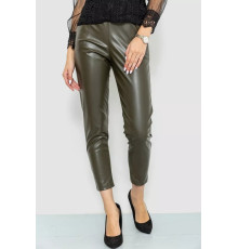 Лосины женские из экокожи, цвет хаки, 214R5032