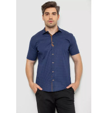 Сорочка чоловіча з принтом, колір синій, 214R7021