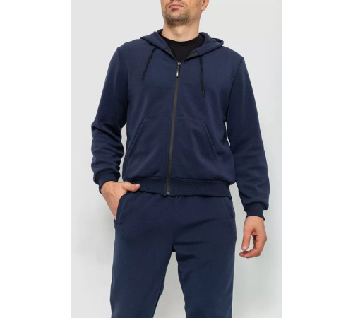 Спорт костюм чоловічий двонитка, колір темно-синій, 119R200-5