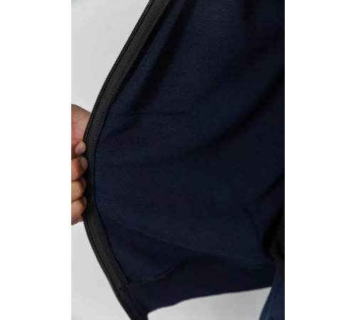 Спорт костюм чоловічий двонитка, колір темно-синій, 119R200-5