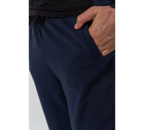 Спорт костюм чоловічий двонитка, колір темно-синій, 119R200-5