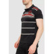 Поло чоловіче в смужку, колір чорний, 214R141