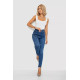 Джинси жіночі звужені, колір синій, 247R932