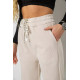 Брюки женские вельветовые, цвет светло-бежевый, 214R607.