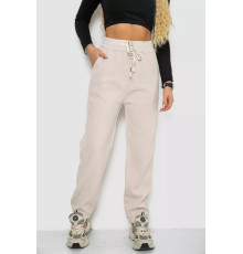 Брюки женские вельветовые, цвет светло-бежевый, 214R607.