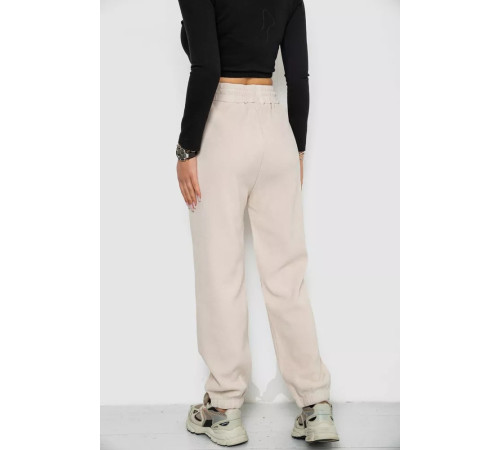 Брюки женские вельветовые, цвет светло-бежевый, 214R607.