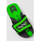 Шльопанці гумові для хлопчиків, колір чорно-салатовий, 243R9001C-16