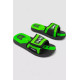 Шльопанці гумові для хлопчиків, колір чорно-салатовий, 243R9001C-16