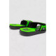Шльопанці гумові для хлопчиків, колір чорно-салатовий, 243R9001C-16